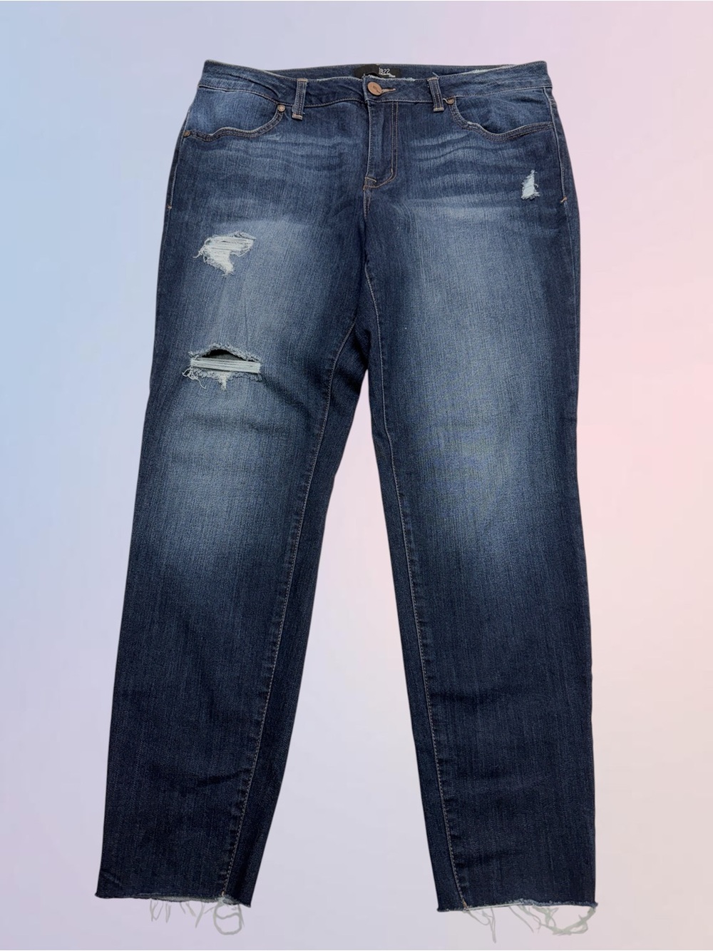 1822 DENIM Women’s 14 Raw Ankle Skinny Jeans